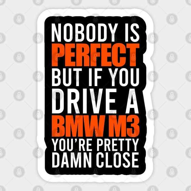 BMW M3 Owners Sticker by VrumVrum